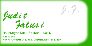 judit falusi business card